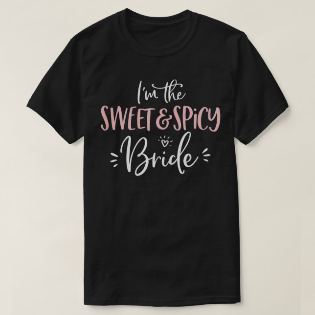 Camiseta Las Novias Dulces y Picantes de la Novia Combinand (Diseño del anverso)