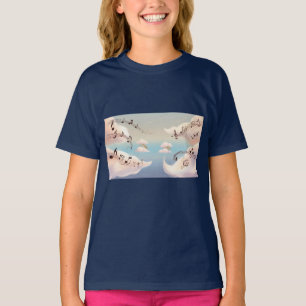 Camiseta las nubes movidas por la música