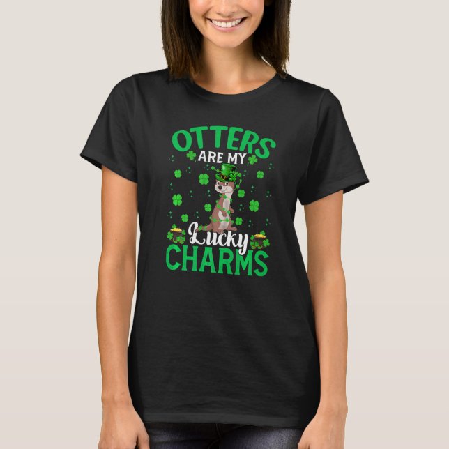 Camiseta Las Nueces Son Mis Encantadores Afortunados, Otter (Anverso)