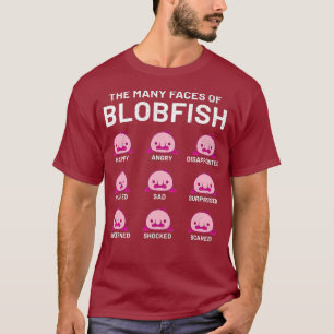 Camiseta Las Numerosas Caras Del Blobfish Majestic Blob