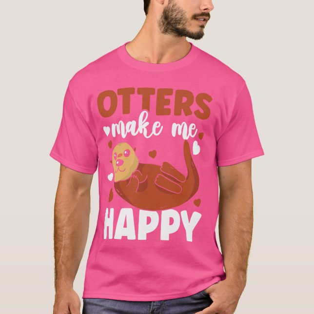 Camiseta Las nutrias nutrias me hacen feliz (Anverso)