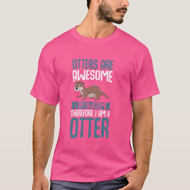 Camiseta Las nutrias nutrias son increíbles (Anverso)