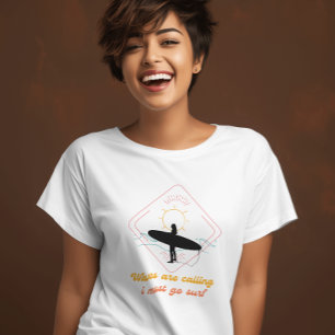 Camiseta las olas dicen que debo ir a la antigua Funny Gráf