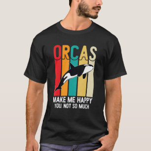 Camiseta Las orcas me hacen feliz asesino de ballenas de la