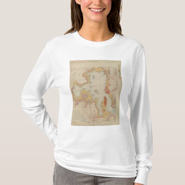 Camiseta Las orillas del lago Yellowstone (Anverso)