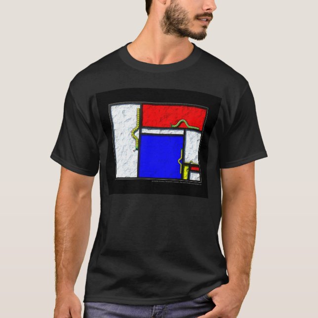 Camiseta Las orugas de Mondrian (Anverso)