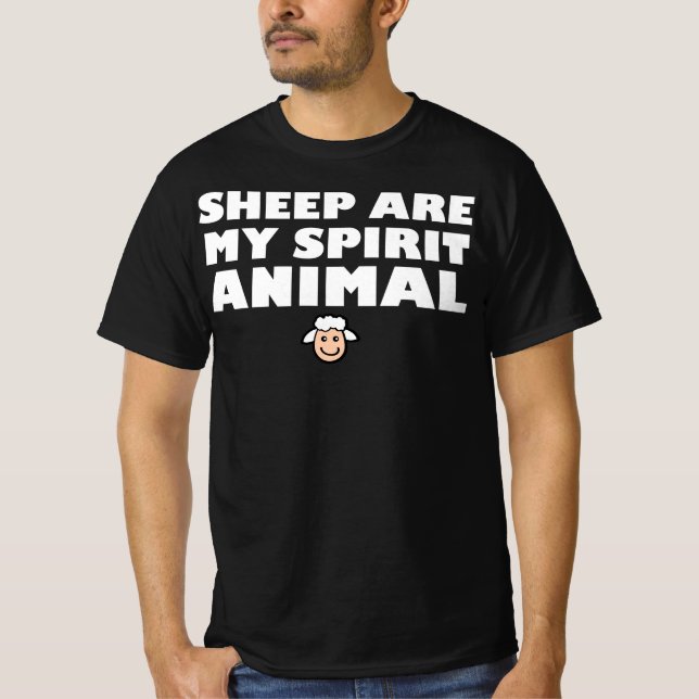 Camiseta Las ovejas son mi animal espiritual (Anverso)