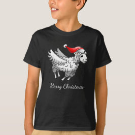Camiseta Las ovejas voladoras de Navidad de Santa