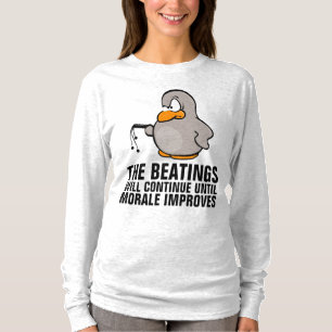 Camiseta Las palizas continuarán hasta que la moral mejore,