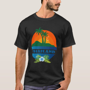Camiseta Las palmas de playa de Tailandia Vacaciones Koh Sa