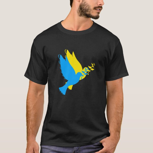 Camiseta Las palomas de la paz de Ucrania estoy con Ucrania (Anverso)