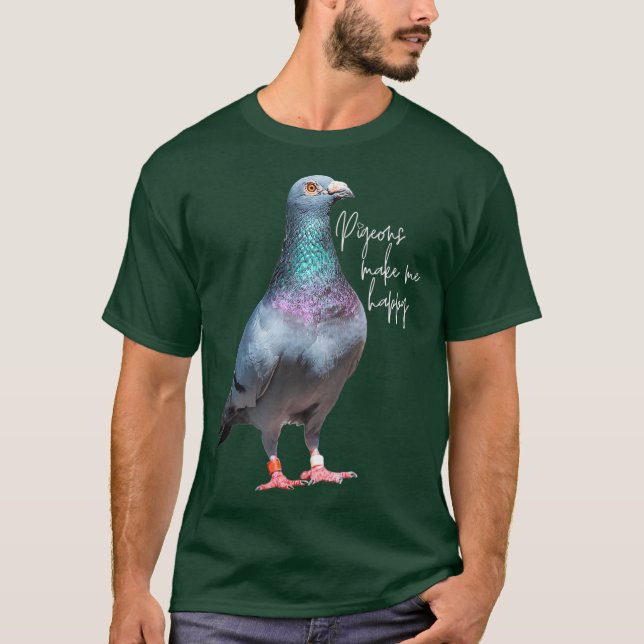 Camiseta Las palomas me hacen feliz (Anverso)
