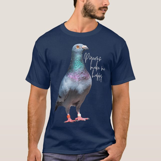 Camiseta Las palomas me hacen feliz (Anverso)