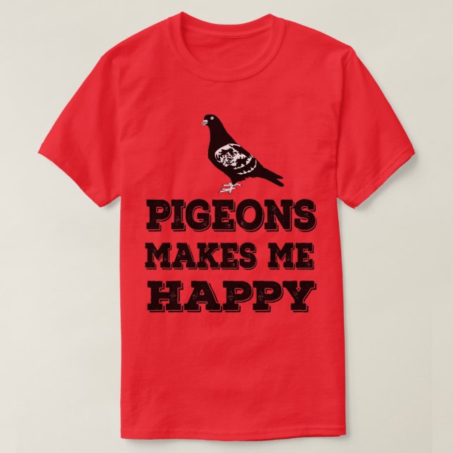 Camiseta Las palomas me hacen feliz 2 (Diseño del anverso)