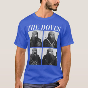 Camiseta Las Palomas Rockeras Animales Divertidos Música Ro