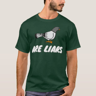 Camiseta Las Palomas Son Mentiras Aves Arent Regalos De Esp