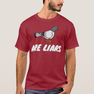 Camiseta Las Palomas Son Mentiras Aves Arent Regalos De Esp