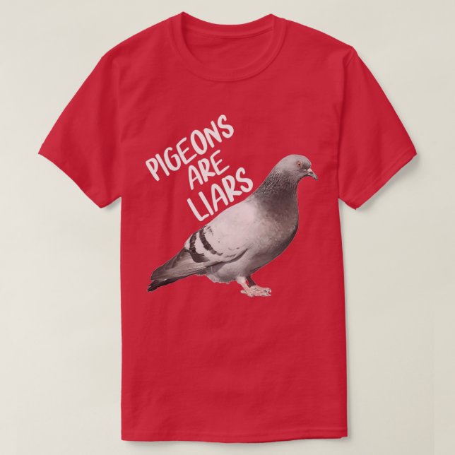 Camiseta Las palomas son mentirosas, las aves no son reales (Diseño del anverso)
