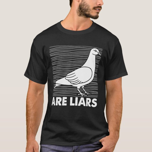 Camiseta Las palomas son mentirosas, no son verdaderos espí (Anverso)