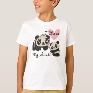 Camiseta Las pandas I aman a mi tía