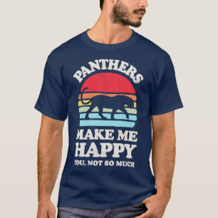 Camiseta Las panteras me hacen feliz Sunset Retro para los 