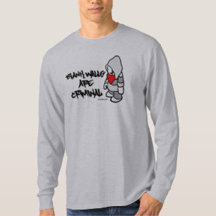 Camiseta Las paredes en blanco son criminales