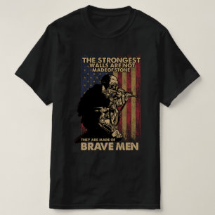 Camiseta las paredes más fuertes están hechas de valientes 