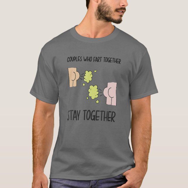 Camiseta Las Parejas De Citas Divertidas Que Se Mueven Junt (Anverso)