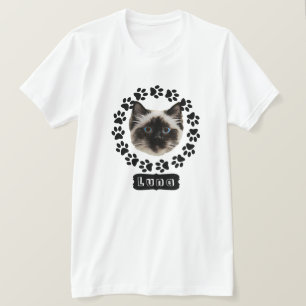 Camiseta Las patas divertidas de la cara de tu gato