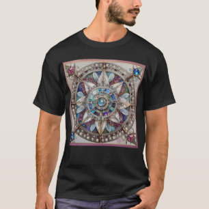 Camiseta Las perlas de los diamantes de las zafiras rosas y