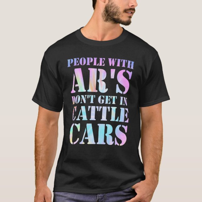 Camiseta Las personas con AR no entran en los coches de gan (Anverso)