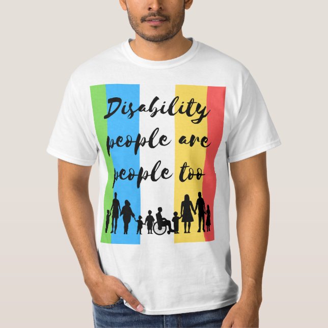 Camiseta las personas con discapacidad también son personas (Anverso)