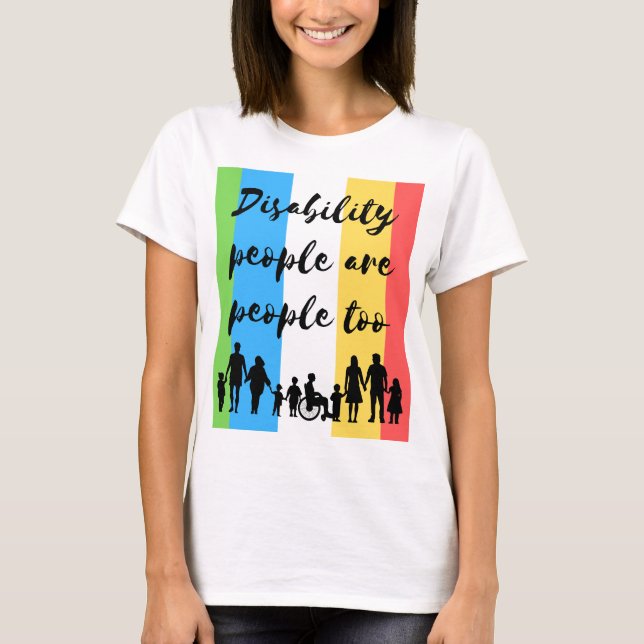 Camiseta las personas con discapacidad también son personas (Anverso)