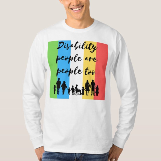 Camiseta las personas con discapacidad también son personas (Anverso)