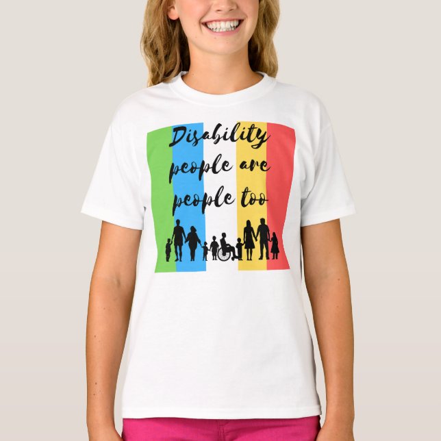 Camiseta las personas con discapacidad también son personas (Anverso)