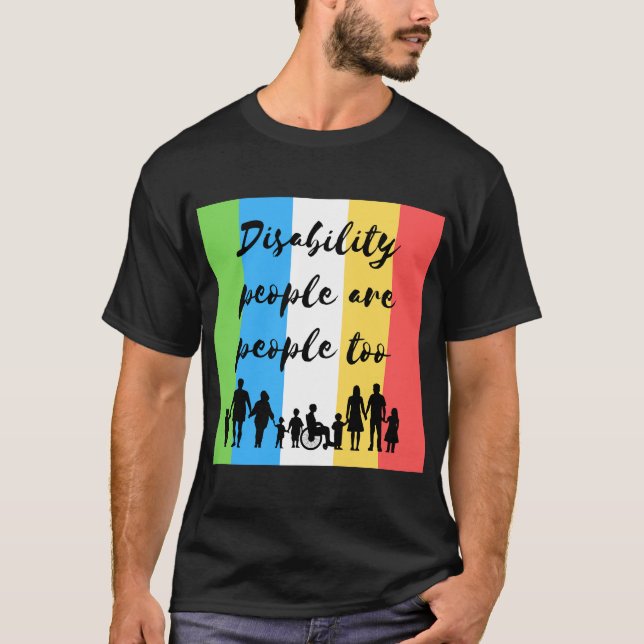 Camiseta las personas con discapacidad también son personas (Anverso)