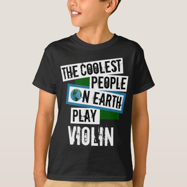 Camiseta Las personas más frías de la Tierra juegan violín (Anverso)