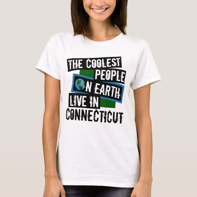 Camiseta Las personas más frías de la Tierra viven en Conne (Anverso)