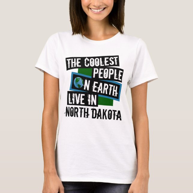 Camiseta Las personas más frías de la Tierra viven en Dakot (Anverso)