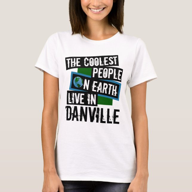 Camiseta Las personas más frías de la Tierra viven en Danvi (Anverso)