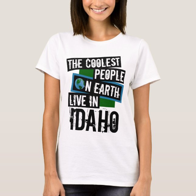 Camiseta Las personas más frías de la Tierra viven en Idaho (Anverso)