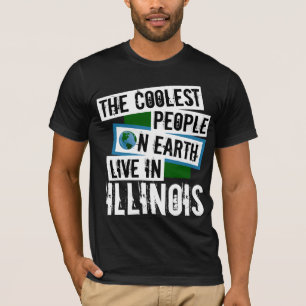 Camiseta Las personas más frías de la Tierra viven en Illin