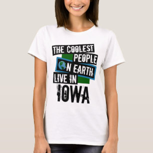 Camiseta Las personas más frías de la Tierra viven en Iowa