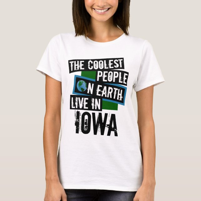 Camiseta Las personas más frías de la Tierra viven en Iowa (Anverso)