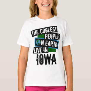 Camiseta Las personas más frías de la Tierra viven en Iowa