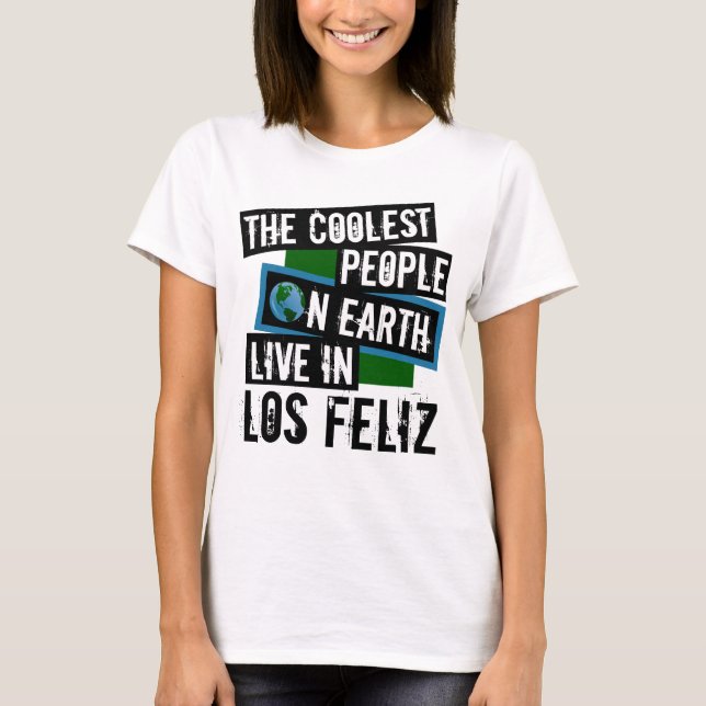 Camiseta Las personas más frías de la tierra viven en Los F (Anverso)