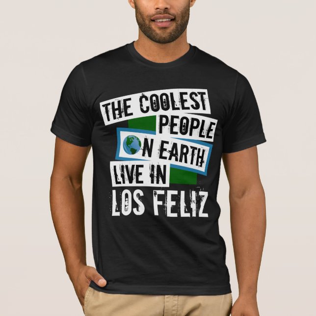 Camiseta Las personas más frías de la tierra viven en Los F (Anverso)