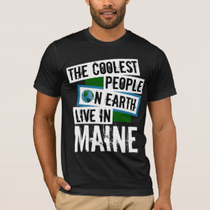 Camiseta Las personas más frías de la Tierra viven en Maine