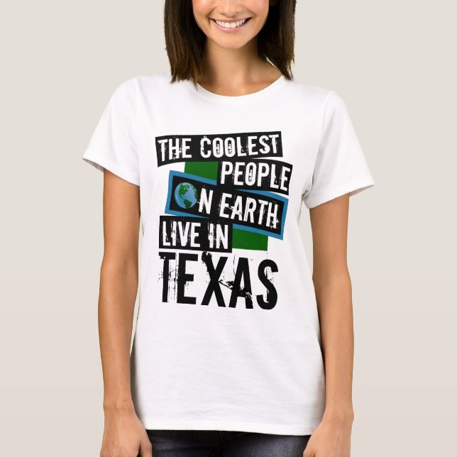 Camiseta Las personas más frías de la Tierra viven en Texas (Anverso)