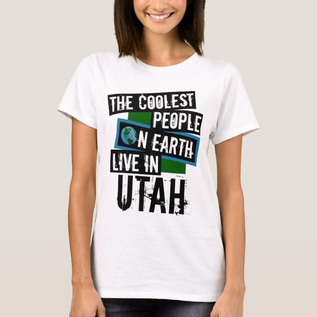 Camiseta Las personas más frías de la Tierra viven en Utah (Anverso)